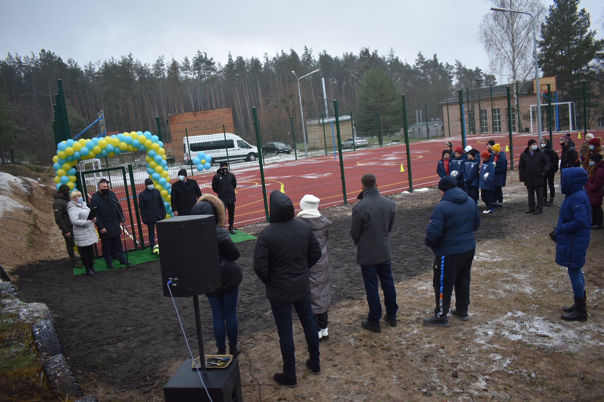 Відкриття спортивних майданчиків в Юрівці та Калинівці. Фото