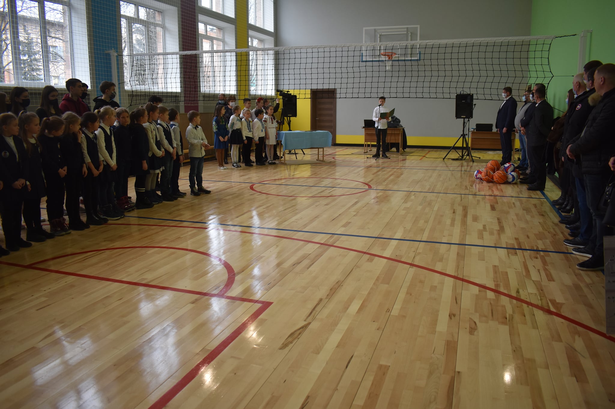 Відкриття спортзалу в Калинівській школі. Фото