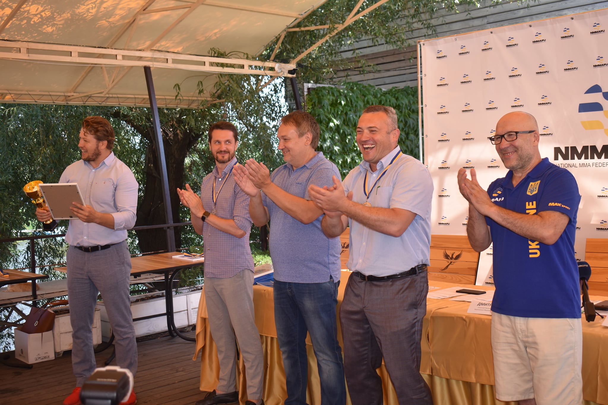 В Києві урочисто вшанували бійців ММА за перше місце на чемпіонаті світу. фото