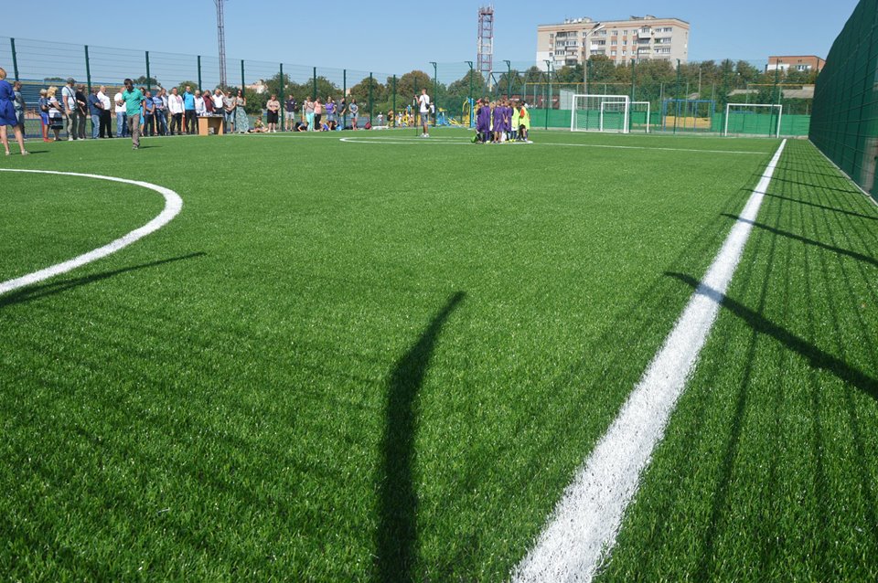 Відкриття футбольного поля у Фастові. Фото