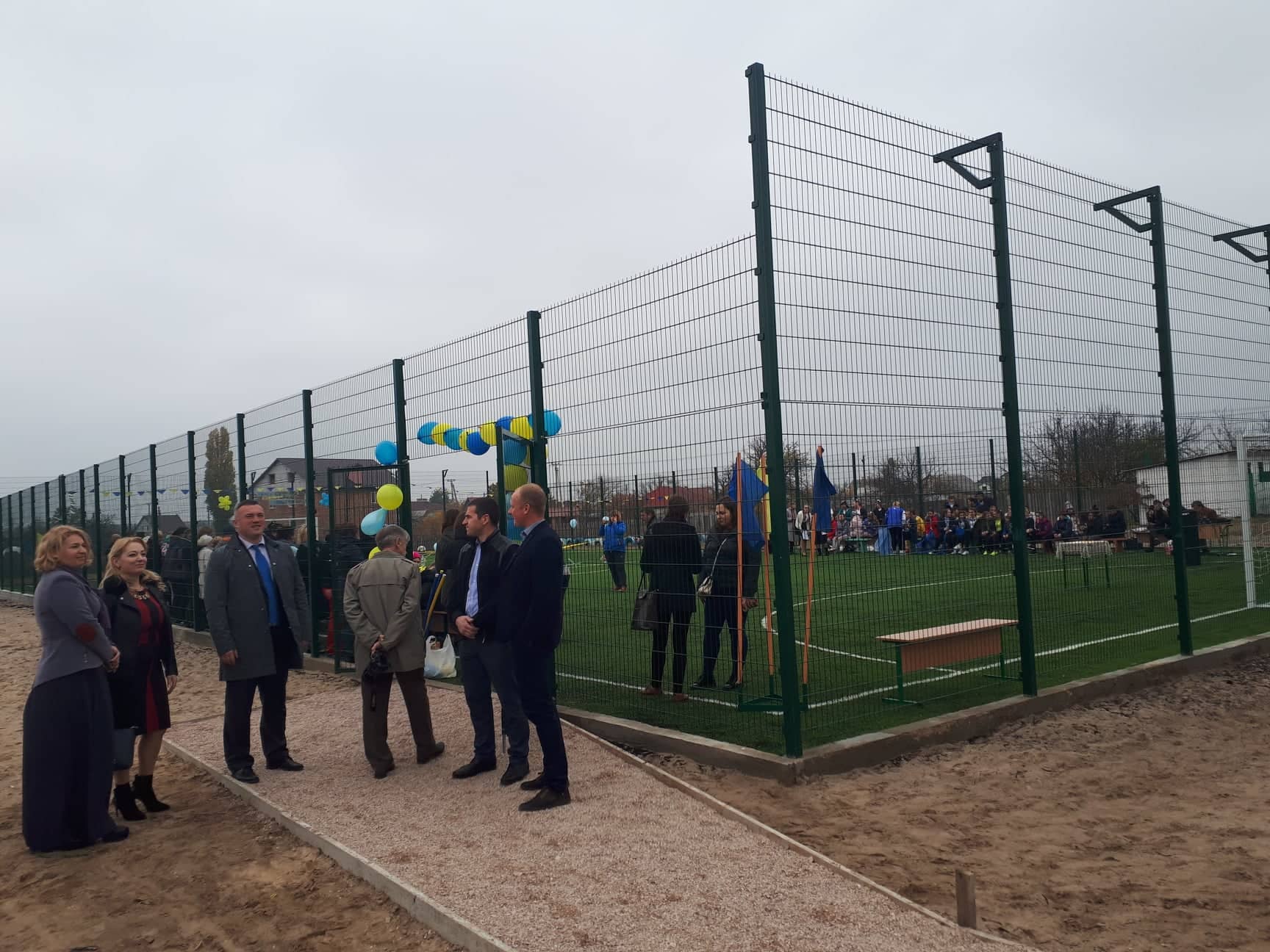 Відкриття футбольного поля в Лебедівці. Фото