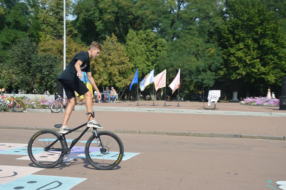 Велопробіг Переяславом до Дня Незалежності. Фото