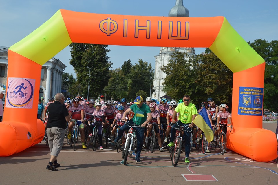 Велопробіг Переяславом до Дня Незалежності. Фото