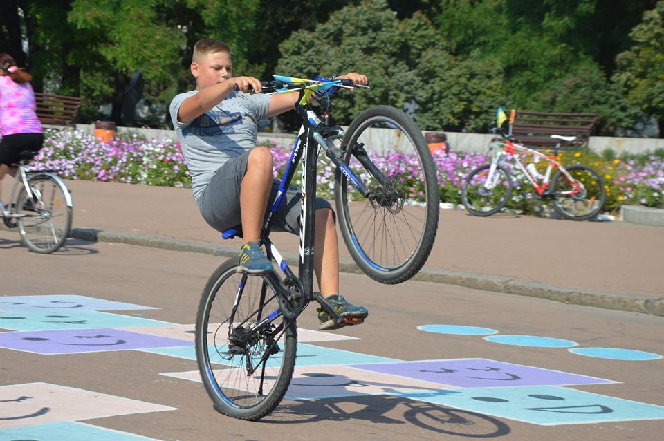 Велопробіг Переяславом до Дня Незалежності. Фото