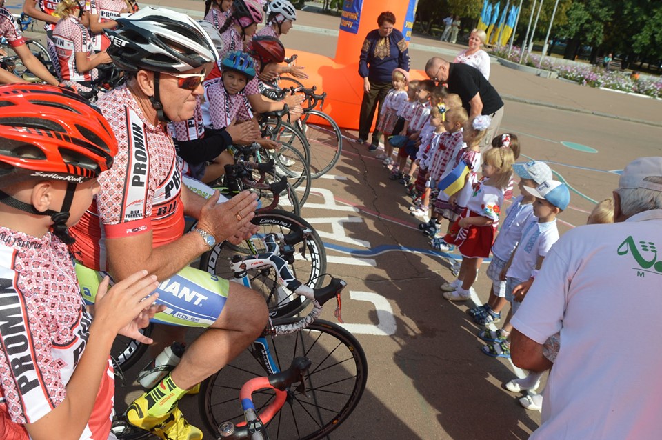 Велопробіг Переяславом до Дня Незалежності. Фото