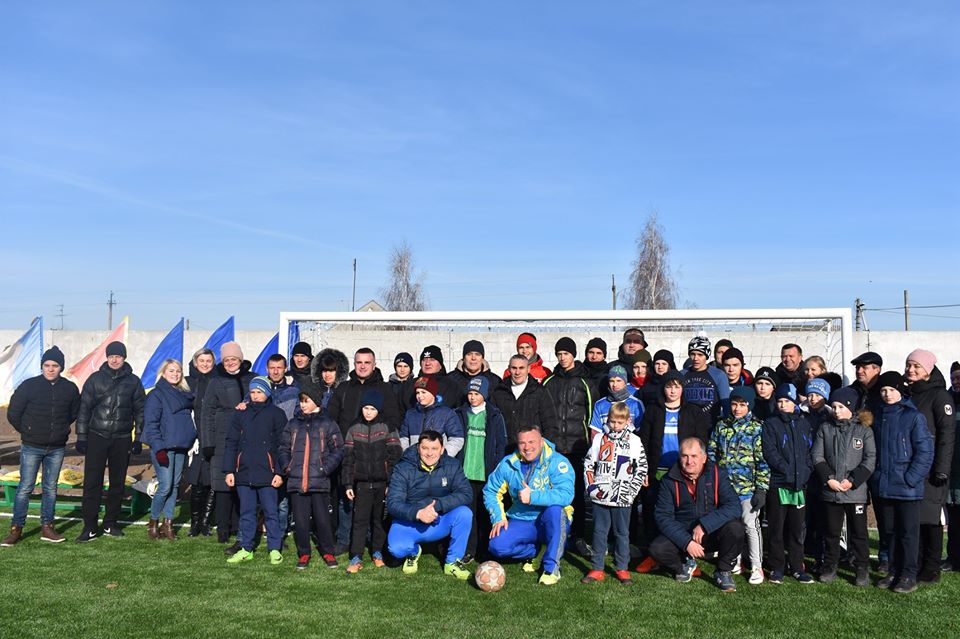Відкриття футбольного поля в Переяславі. Фото