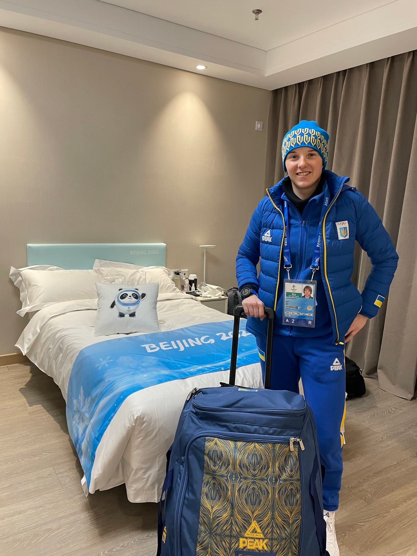 Дар’я Блашко разом зі збірної з біатлону прибула до Олімпійського селища. фото